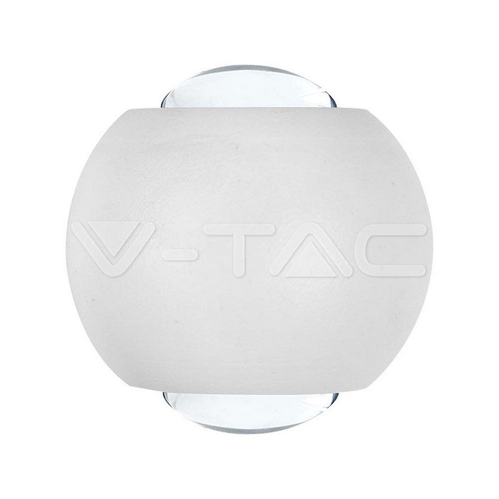 VT-2502 2W LED COB 2 WAY WALL LIGHT 4000K WHITE BODY