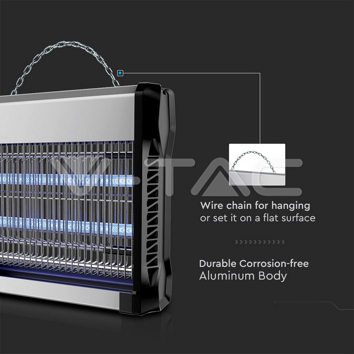 VT-3240 2*20W ELECTRONIC INSECT KILLER (EU PLUG) COVERAGE-150m2