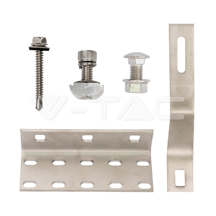 ADJUSTABLE PORTRAIT CONCRETE TILE ROOF HOOK WITH 5PCS WOOD SCREW-SS 304