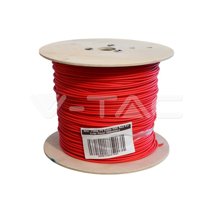 Cable 6SQ Rouge pour Panneau solaire au mètre
