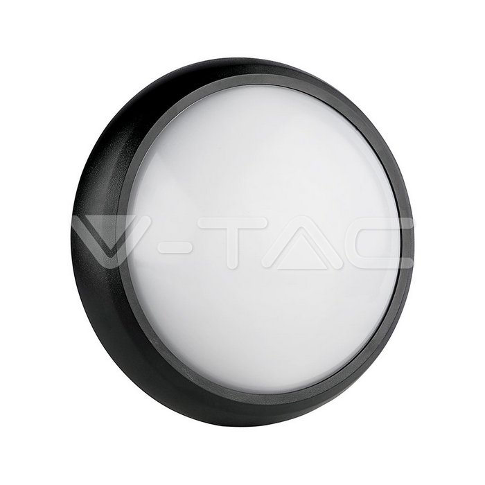 VT-8014 8W Dome Light Round Black Body 6400K IP66