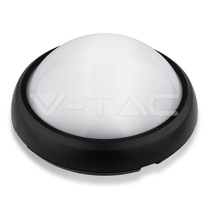 VT-8014 8W Dome Light Round Black Body 6400K IP66