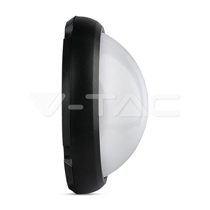 VT-8014 8W Dome Light Round Black Body 6400K IP66