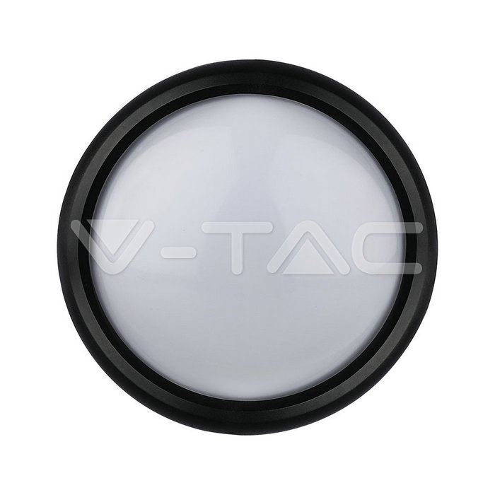 VT-8014 8W Dome Light Round Black Body 6400K IP66