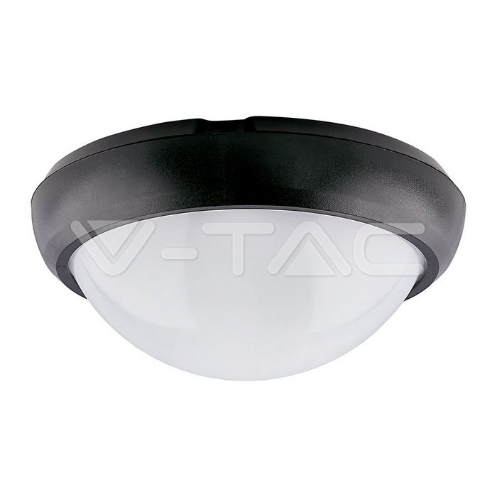 VT-8014 8W Dome Light Round Black Body 6400K IP66