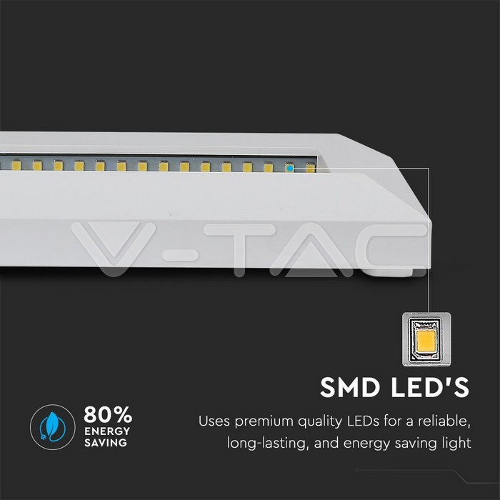 VT-1162 3W LED Step Light White Body Round Rectangular 4000K