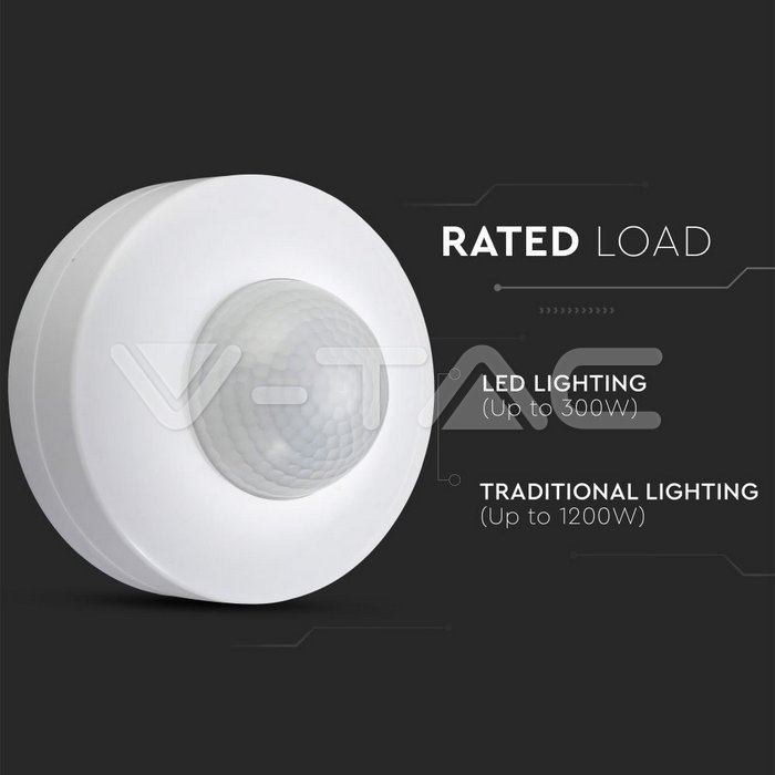 VT-8049 Infrared Motion Sensor White 360°