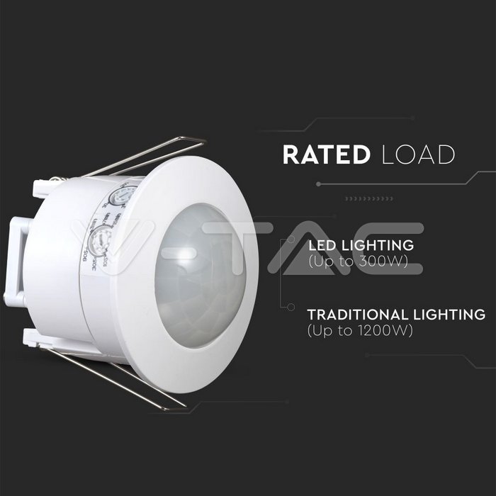 VT-8051 PIR Ceiling Sensor White 360°