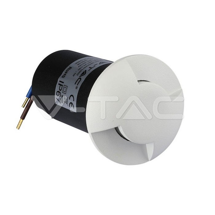 VT-1161 1W LED STEP LIGHT 3000K WHITE