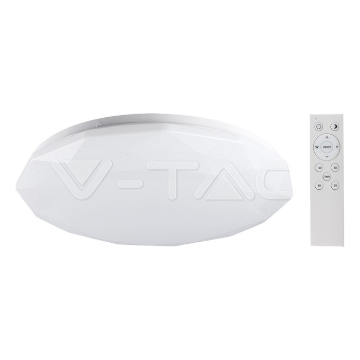 VT-8401 LED 20W/40W/20W DESIGNER DOMELIGHT CCT WITH REMOTE DIMMABLE STAR COVER