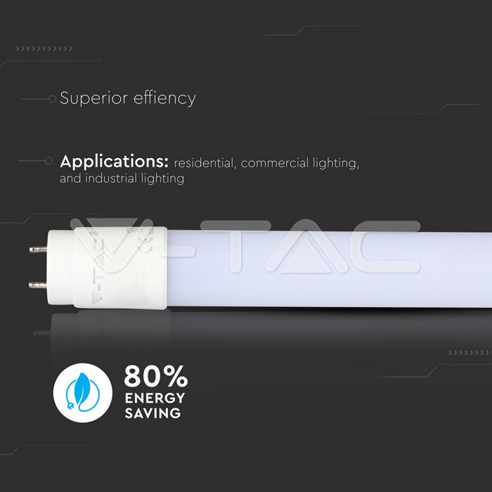 VT-217 LED Bulb - SAMSUNG CHIP 17W E27 A65 Plastic 4000K