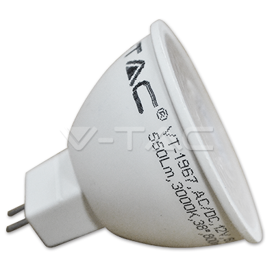 VT-1967 LED Spotlight - 7W MR16 12V Plastic 2700K