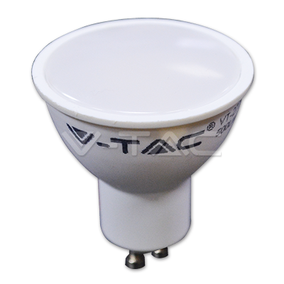 VT-2887D LED Spotlight - 7W GU10 White Plastic 3000K Dimmable