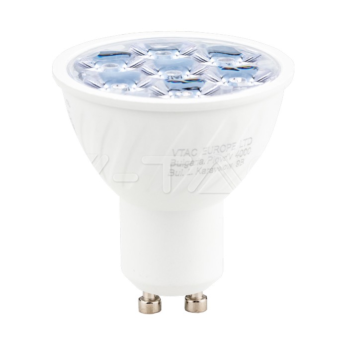 VT-249 6W GU10 RIPPLE PLASTIC SPOTLIGHT WITH SAMSUNG CHIP 3000K 10 D