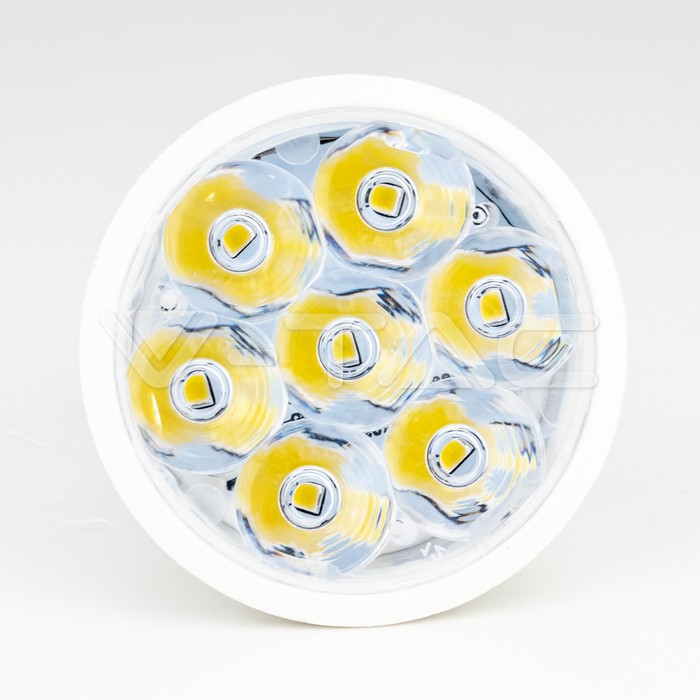 VT-249 6W GU10 RIPPLE PLASTIC SPOTLIGHT WITH SAMSUNG CHIP 3000K 10 D