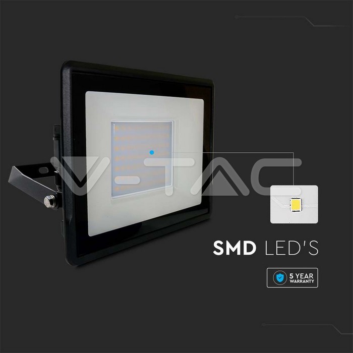 VT-158 50W LED FLOODLIGHT SAMSUNG CHIP DIRECT CONNECTION 3000K BLACK BODY