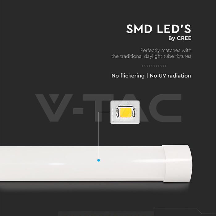 VT-8-50 50W LED GRILL FITTING 150CM SAMSUNG CHIP 6500K