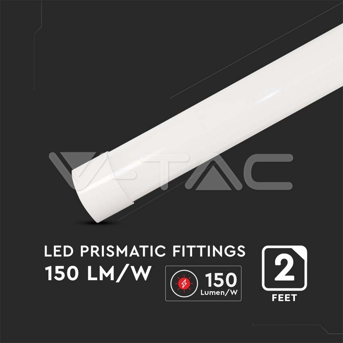 VT-8315 15W LED GRILL FITTING 60CM FAST CONNECT &amp; CABLE 30CM 6500K 150LM/W