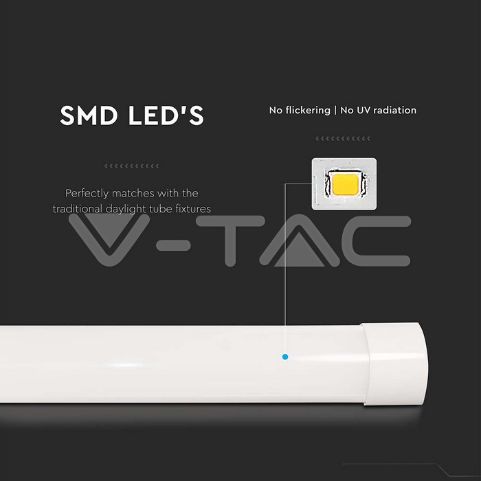 VT-8315 15W LED GRILL FITTING 60CM FAST CONNECT &amp; CABLE 30CM 6500K 150LM/W
