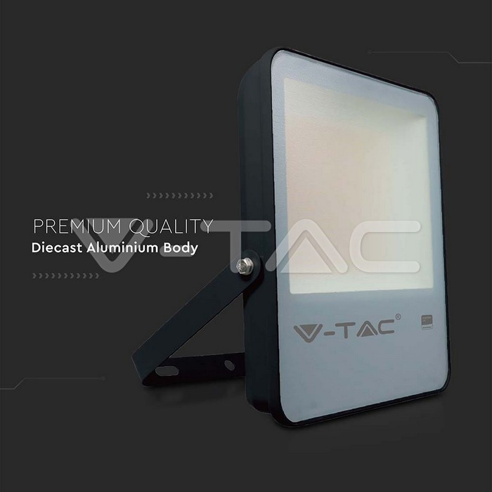 VT-132 100W LED FLOODLIGHT SAMSUNG CHIP 6500K BLACK BODY 137LM/W