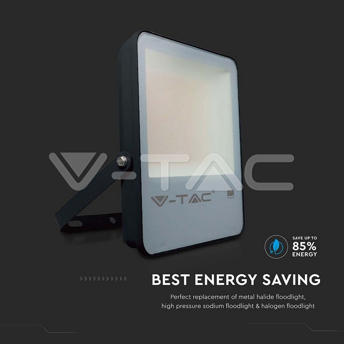 VT-132 100W LED FLOODLIGHT SAMSUNG CHIP 6500K BLACK BODY 137LM/W