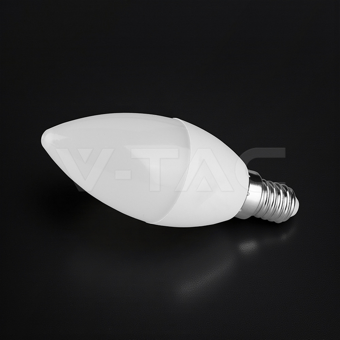 VT-268 6.5W PLASTIC CANDLE BULB 3000K E14