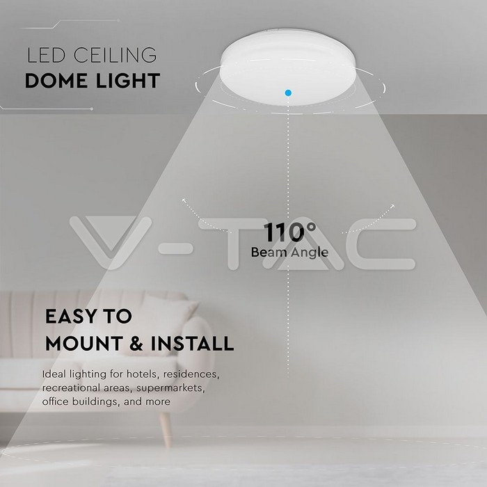 VT-8066 PLAFONNIER À LEDS 25W SAMSUNG CHIP 6500K CIRCULAIRE