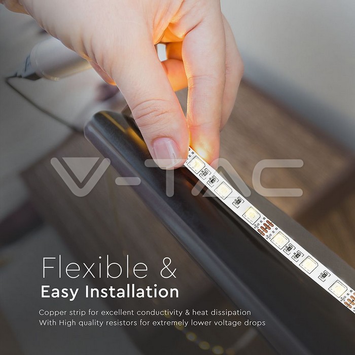 IP20 LED Strip SMD5050 - 60 LEDs RGB Non-waterproof