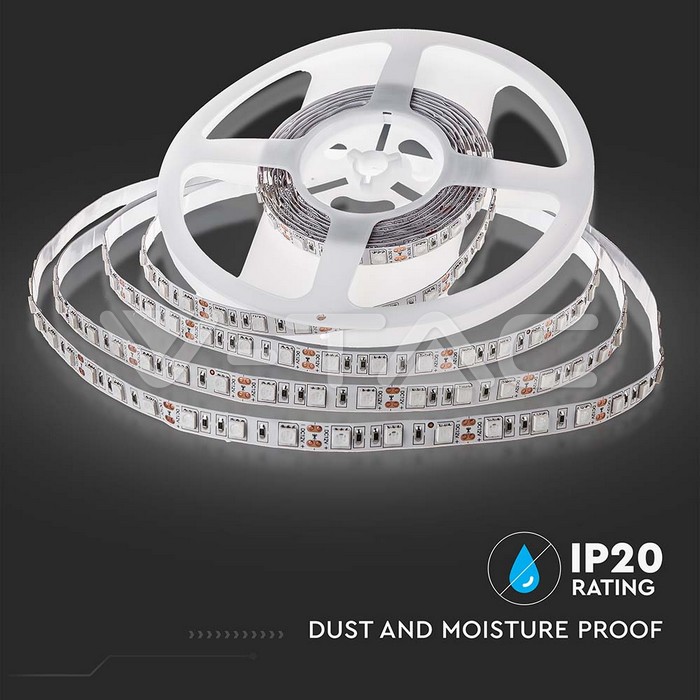 KIT IP20 LED Strip SMD5050 - 60 LEDs 4500K Non-waterproof