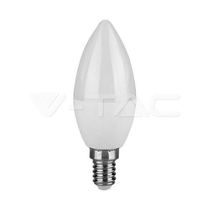 VT-2246 4.5W LED PLASTIC CANDLE BULB 6500K E14 6PCS/PACK