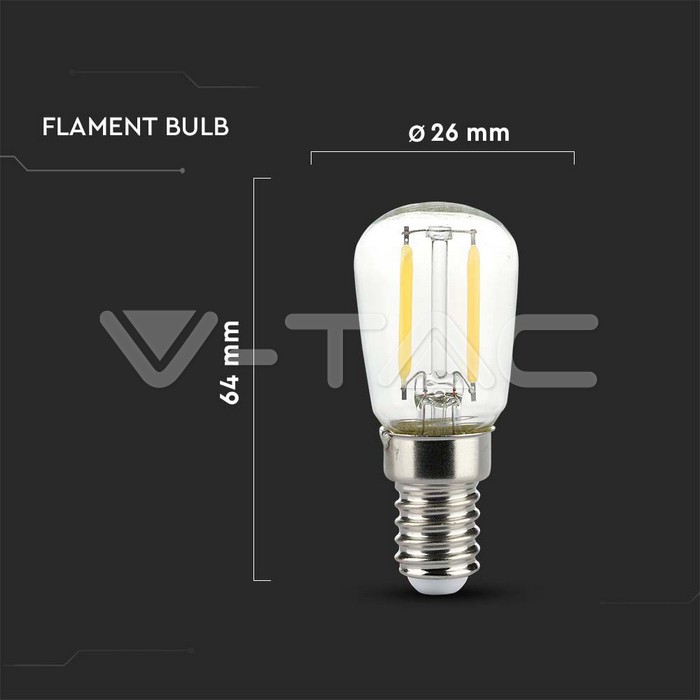 VT-1952 2W ST26 FILAMENT LED BULB 4000K