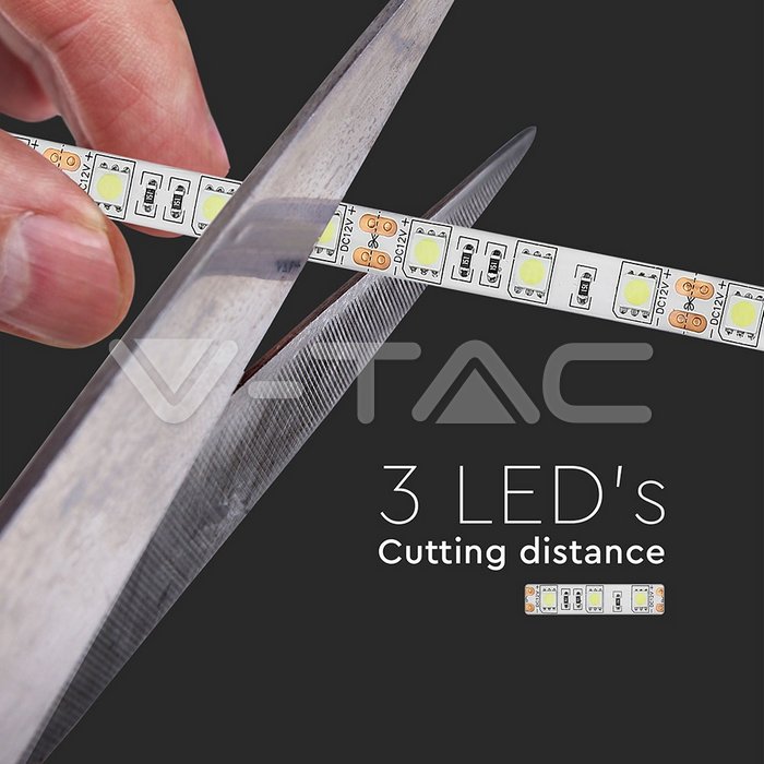 KIT RUBAN IP65 LED Strip SMD5050 - 60 LEDs 3000K IP65