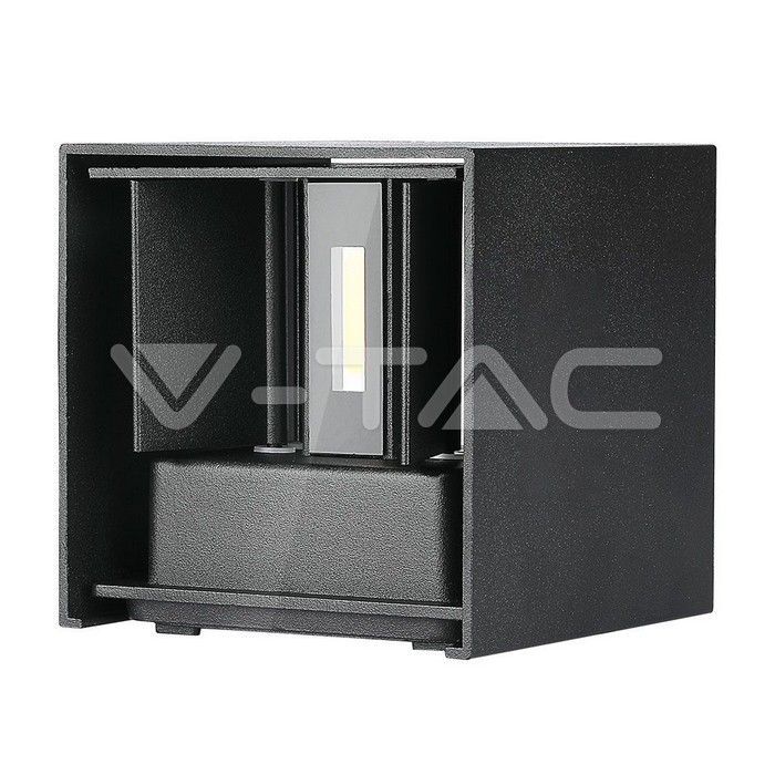 VT-759 5W WALL LAMP BRIDGELUX CHIP 3000K BLACK SQUARE