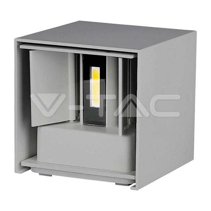 VT-759 5W WALL LAMP BRIDGELUX CHIP 3000K GREY SQUARE