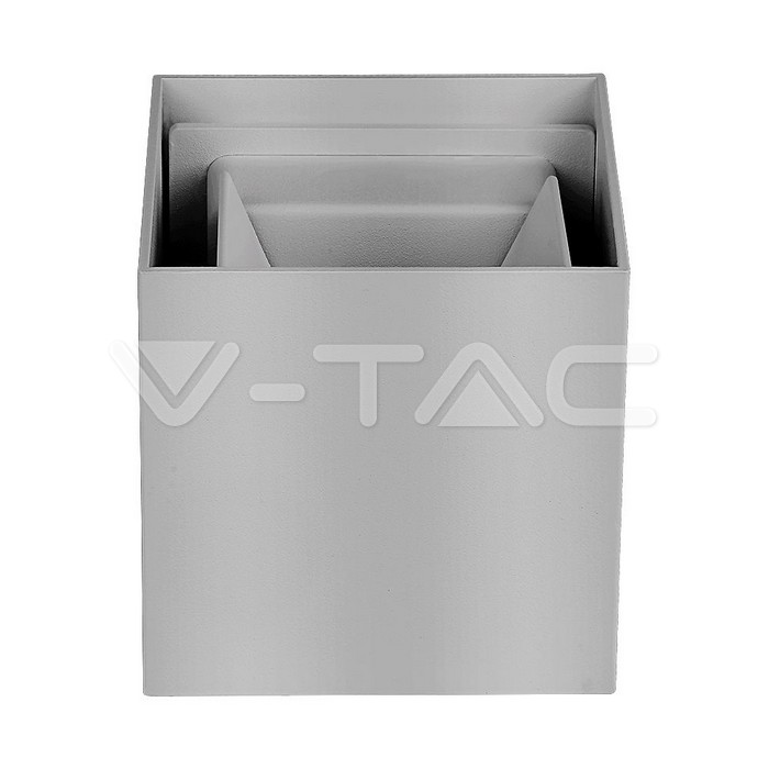VT-759 5W WALL LAMP BRIDGELUX CHIP 4000K GREY SQUARE
