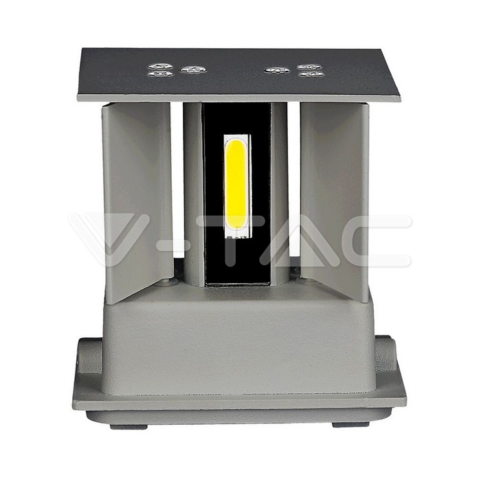VT-759 5W WALL LAMP BRIDGELUX CHIP 4000K GREY SQUARE