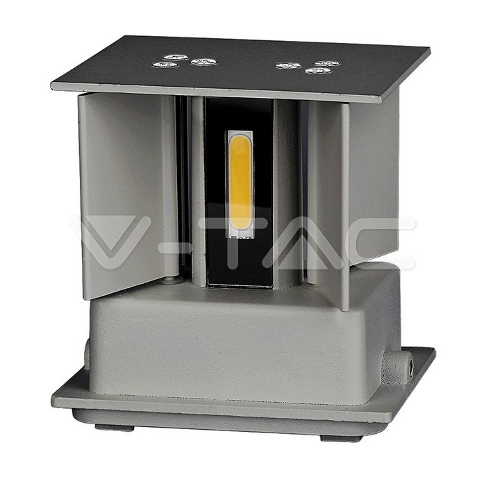 VT-759 5W WALL LAMP BRIDGELUX CHIP 4000K GREY SQUARE