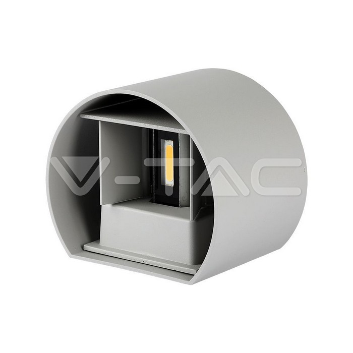 VT-756 5W WALL LAMP BRIDGELUX CHIP 4000K GREY ROUND