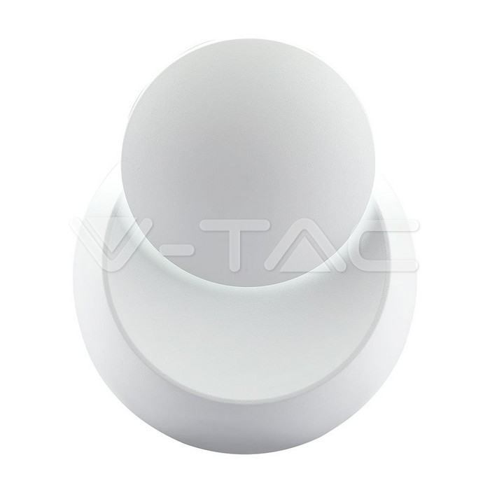 VT-757 5W Wall Lamp With Bridglux Chip White Body Round 4000K