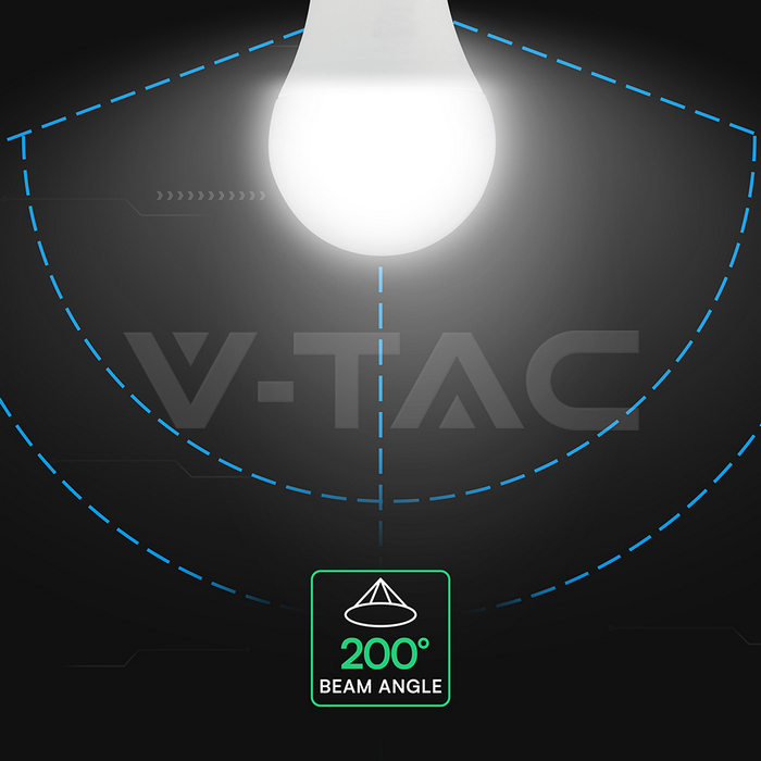 VT-2099 8.5W A60 THERMAL PLASTIC BULB 6500K E27