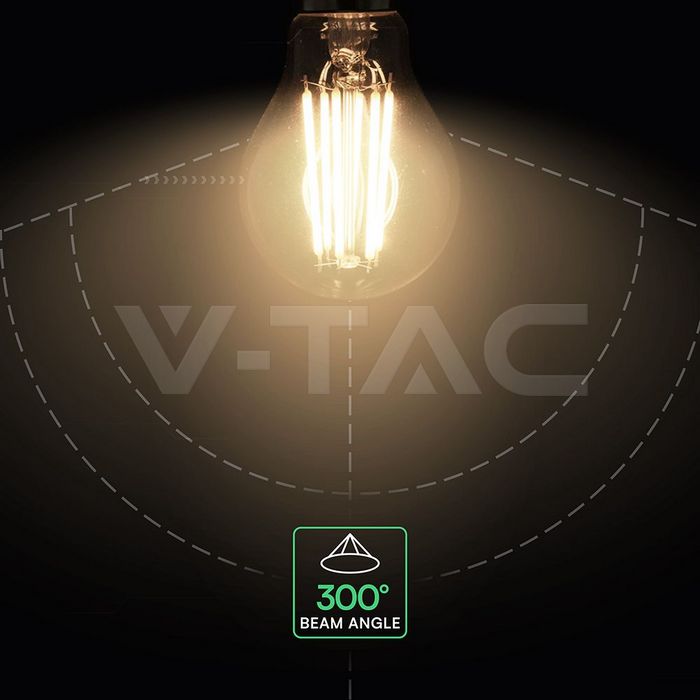 VT-2133 12W A70 LED FILAMENT BULB CLEAR COVER 4000K E27