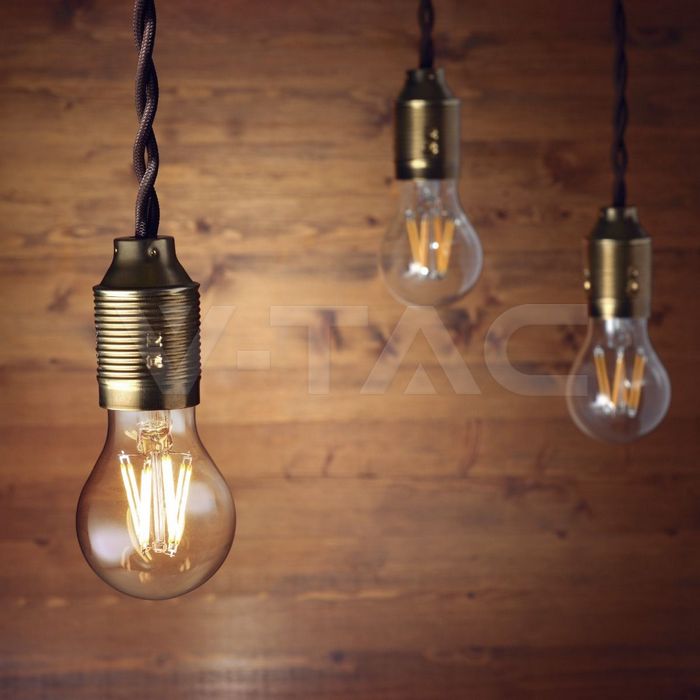 VT-2133 12W A70 LED FILAMENT BULB CLEAR COVER 4000K E27