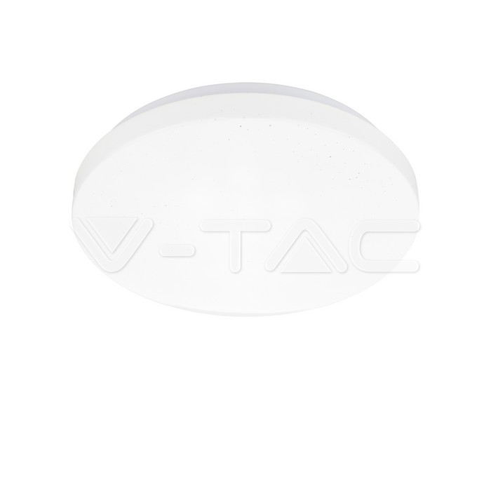 VT-8412-S 12W LED DOME LIGHT-230MM WITH STARRY COVER CCT 3IN1 ROUND
