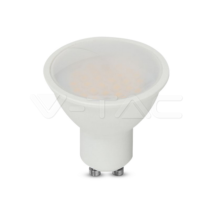 VT-271 10W GU10 LED PLASTIC SPOTLIGHT MILKY COVER 3000K