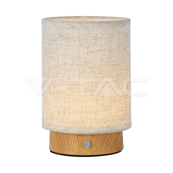 VT-7569 3W LED RECHARGEABLE TABLE LAMP TOUCH DIMMABLE 3000K BEIGE BODY