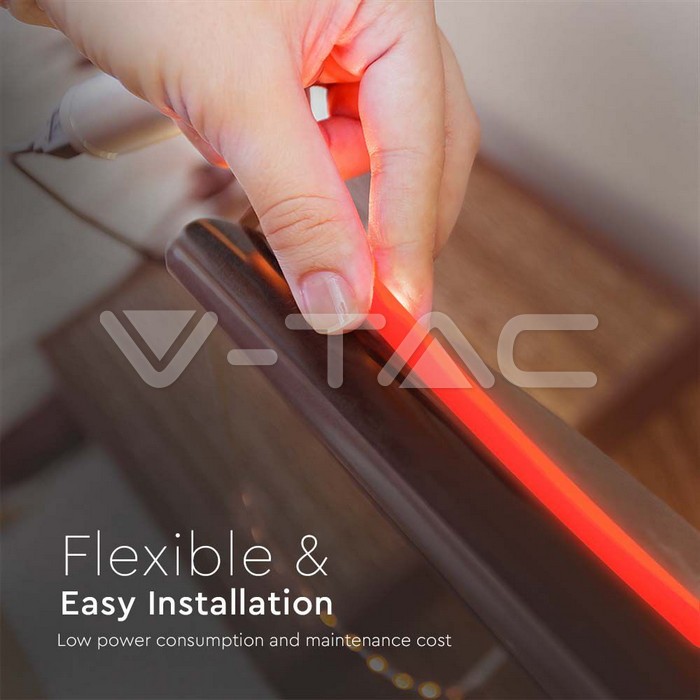 VT-COB 320 10W LED COB STRIP LIGHT RED IP67 24V
