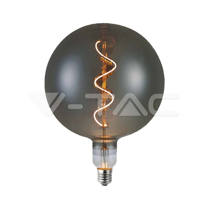 VT-2270 LED Bulb 4W Filament Spiral G200S 2700K Smoky Glass