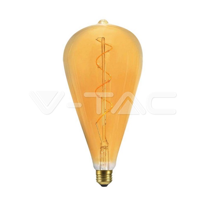 VT-2273 LED Bulb 4W Filament Spiral ST120 2700K AMBER Glass