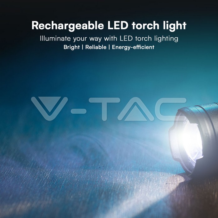 VT-9910 10W LED RECHARGEABLE TORCH LIGHT IP54