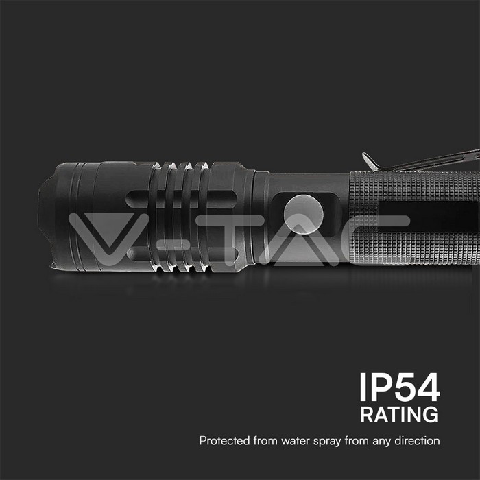 VT-9910 10W LED RECHARGEABLE TORCH LIGHT IP54